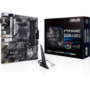 ASUS PRIME B550M-A WIFI II AMD B550 Micro-ATX Motherboard DDR4 Wi-Fi 6